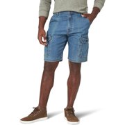 Wrangler Authentics Men's Classic Cargo Stretch Short 34 Medium Tint Denim