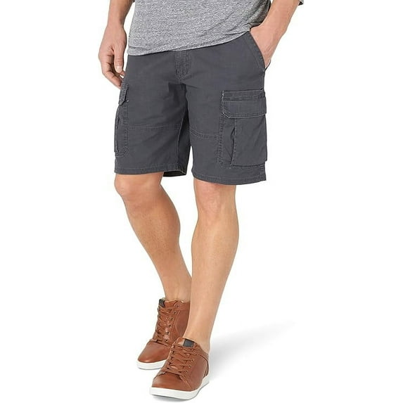 Wrangler Authentics Men's Classic Cargo Stretch Short Anthracite Size-54