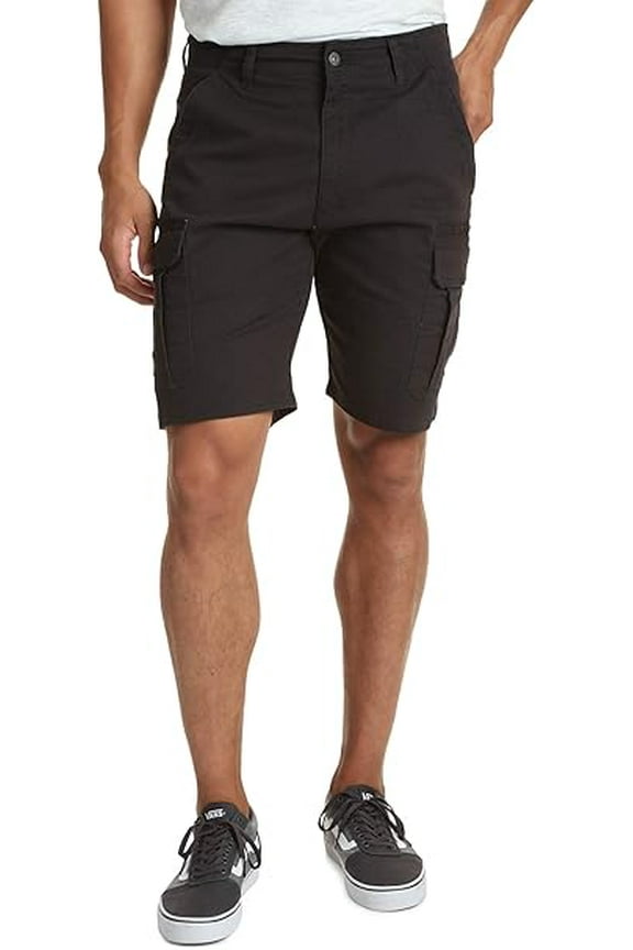 Authentics Men's Classic Cargo Stretch Short Black Size-52
