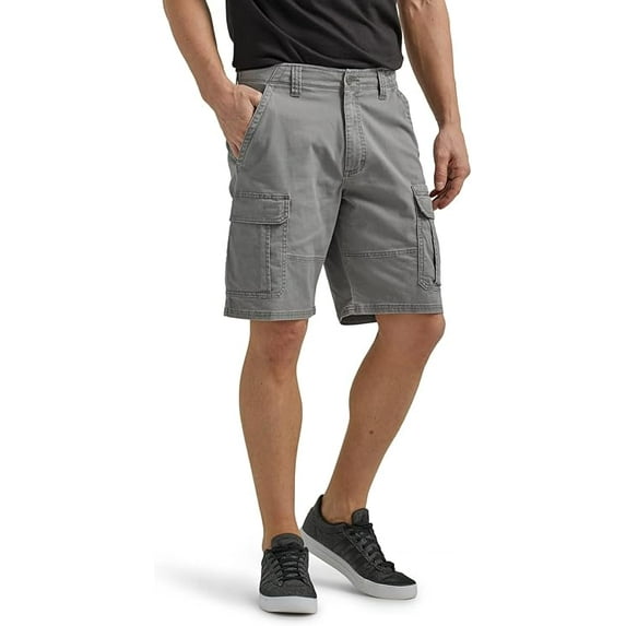 Wrangler Authentics Men's Classic Cargo Stretch Short, Gunmetal, 40