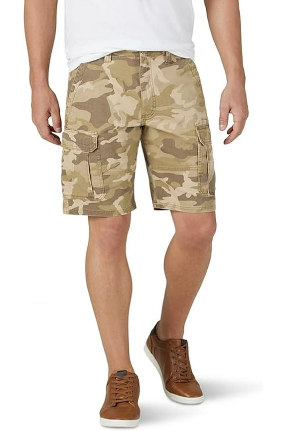 Authentics Men's Classic Cargo Stretch Short, Jungle Elmwood Camo, Size 30-54