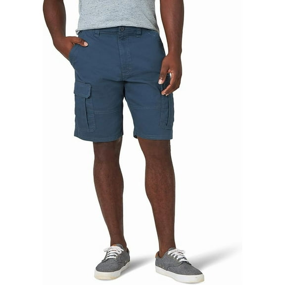 Wrangler Authentics Men's Classic Cargo Stretch Short, Midnight Blue Size 30-54