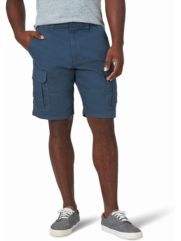 Authentics Men's Classic Cargo Stretch Short, Midnight Blue Size 30-54