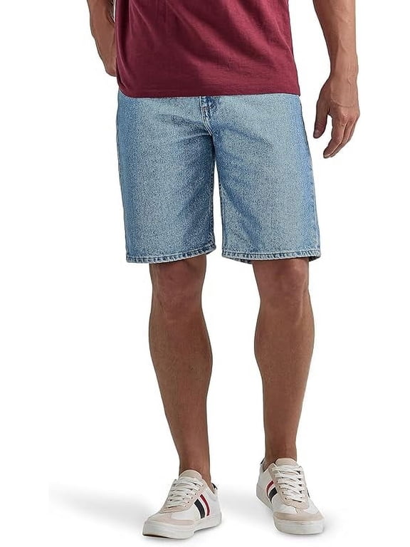 Authentics Men's Classic Relaxed Fit Five Pocket Jean Short Color-Light Stonewash, Size 30-54