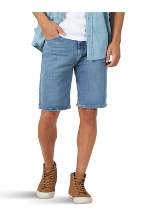 Authentics Men's Classic Relaxed Fit Five Pocket Jean Short, Light Wash Flex, 32