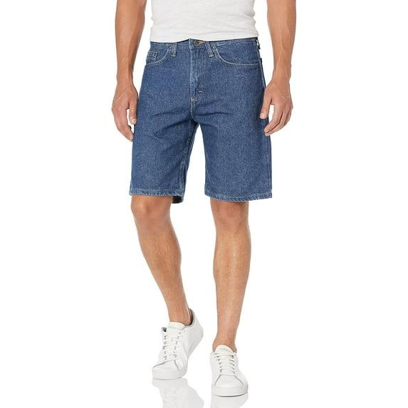 Wrangler Authentics Men's Classic Relaxed Fit Five Pocket Jean Short, Stonewash Dark, Size: (30-54)