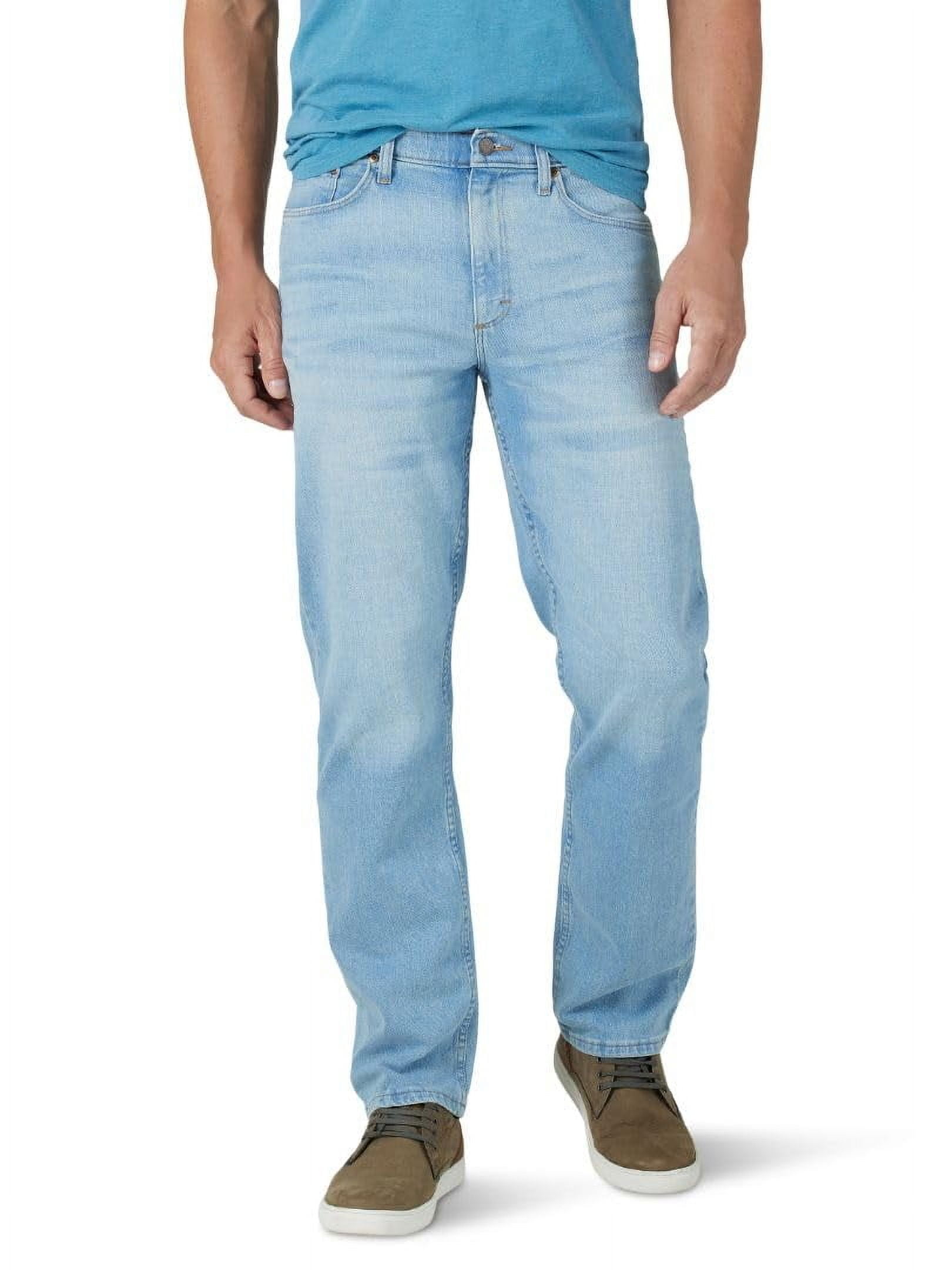 Wrangler Authentics Klassieke jeans met comfortabele taille voor heren, Rhodos, 34W / 29L
