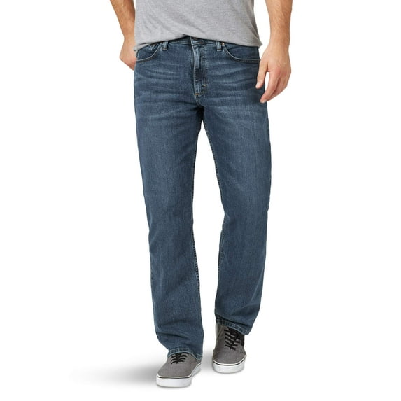 Wrangler Authentics Men's Comfort Flex Waist Relaxed Fit Jean, Smoke, 35W X 34L