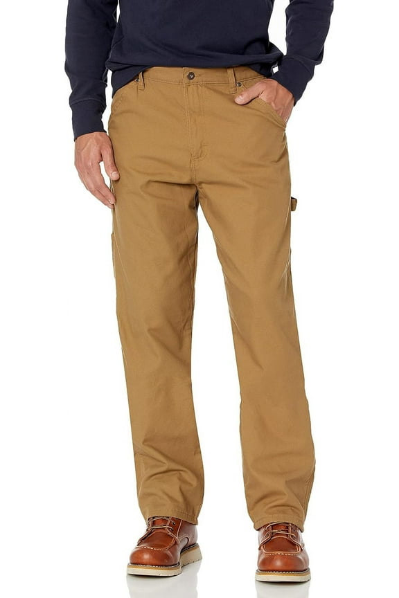 Authentics Men's Fleece Lined Carpenter Pant 34W x 32L Autumn Khaki
