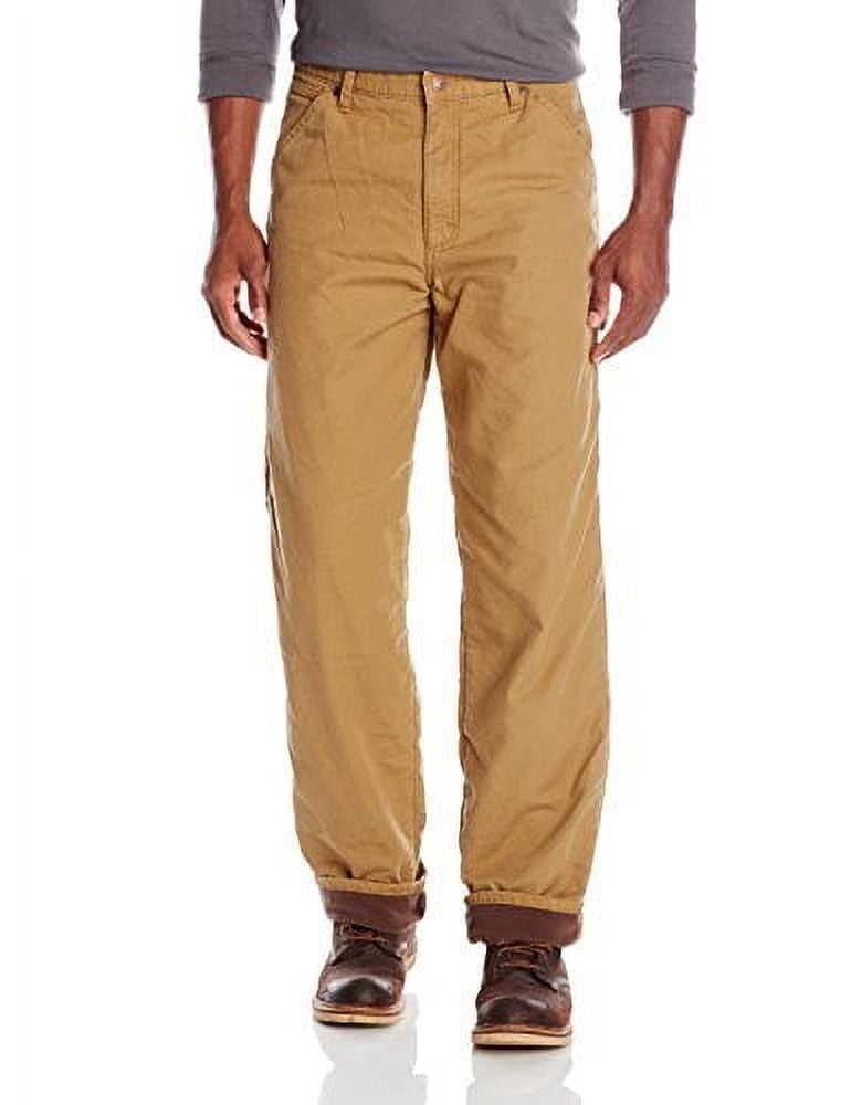 Dickies Men's Relaxed Fit Flannel Lined Jeans - Warm Lined Denim Jean For Cold Weather | Comfort Fit Work Casual Pants