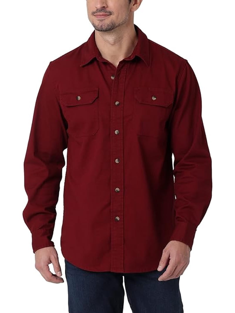 Wrangler Authentics Men's Long Sleeve Classic Woven Shirt