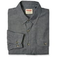 thumbnail image 1 of Wrangler Authentics Men's Long Sleeve Classic Woven Shirt, Dark Chambray, X-Large, 1 of 5
