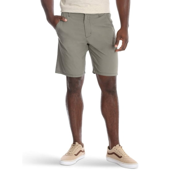 Wrangler Authentics Men's Performance Comfort Flex Flat Front Short, Army Green, 30