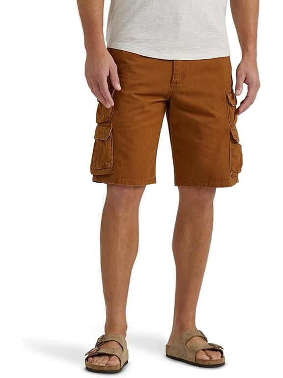 Authentics Men’s Premium Twill Cargo Short Color- Monks Robe, Size 34