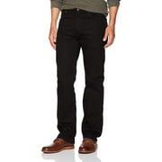 Wrangler Authentics Men's Regular Fit Comfort Flex Waist Jean, Black, 32W x 32L