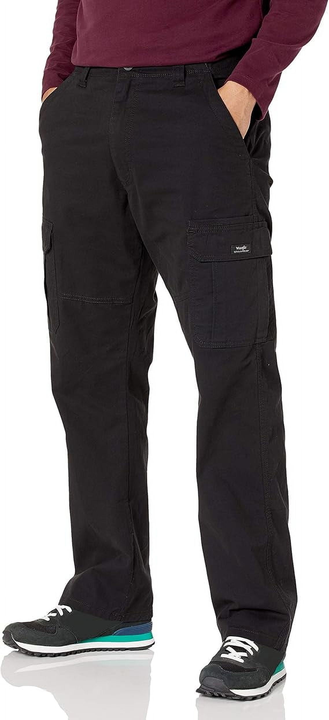 Wrangler Authentics Men's Loose Fit Cargo Trousers, Olive Wrangler Authentics Men's Loose Fit Cargo Trousers, Olive