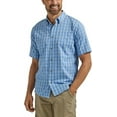 thumbnail image 1 of Wrangler Authentics Men's Short Sleeve Classic Plaid Shirt, Rivera, 3X-Large, 1 of 3