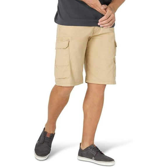 Wrangler Authentics Men's Stretch Twill Cargo Shorts, Starfish, 36