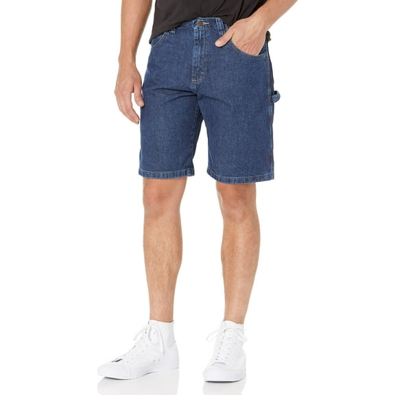Wrangler Authentics mens Loose Fit Carpenter cargo shorts, Retro Stone, 33 US