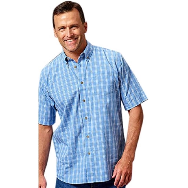 Wrangler Authentics Maglia Uomo A Maniche Corte Con Abbottonatura A Mezza Zip | Colore India Ink Heather | Taglia XX-Large - 5