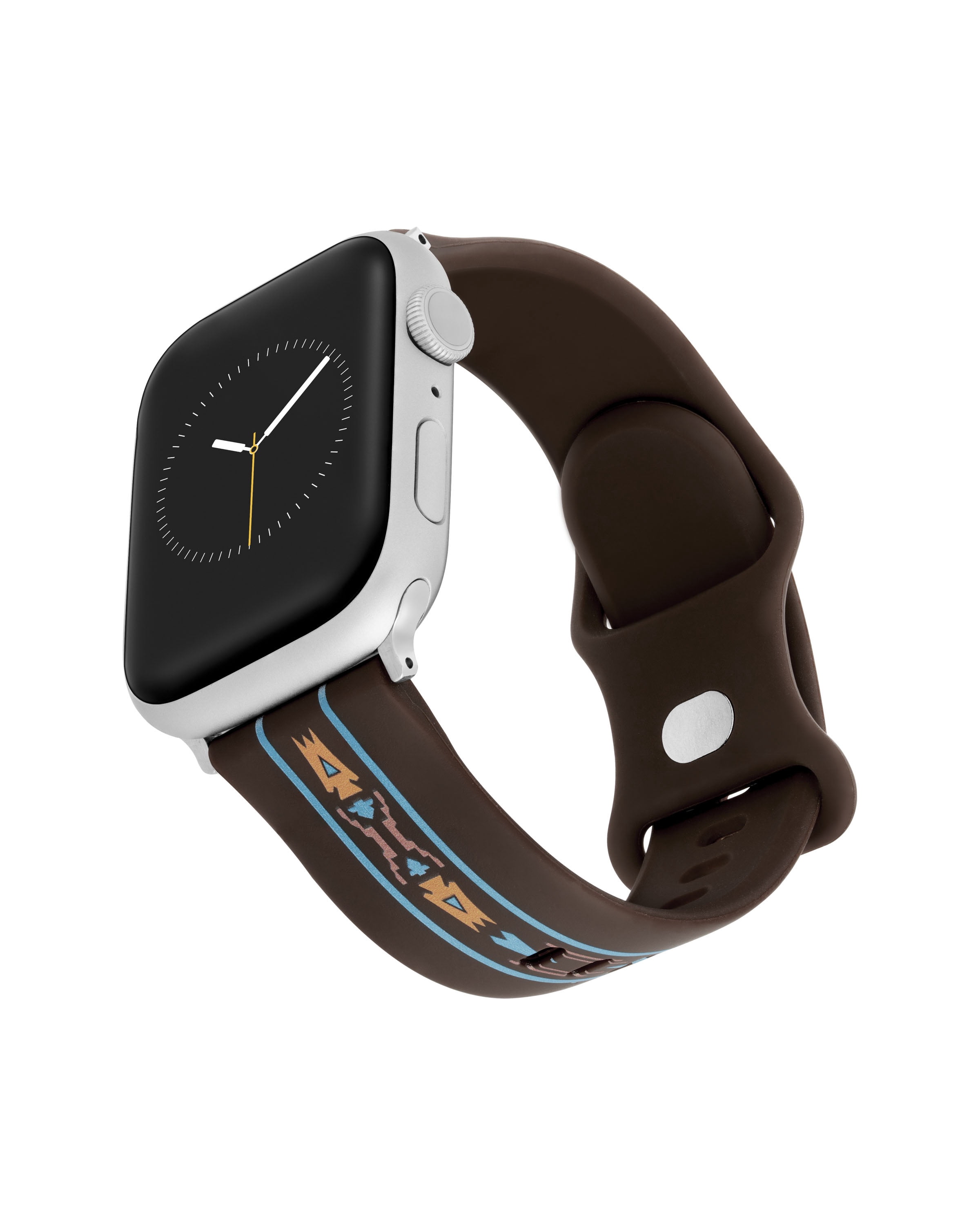 Wrangler® "Aztec" Brown Silicone Band for The Apple Watch®, Western Pattern, Unisex, Fits all Apple Watch® Series and Sizes