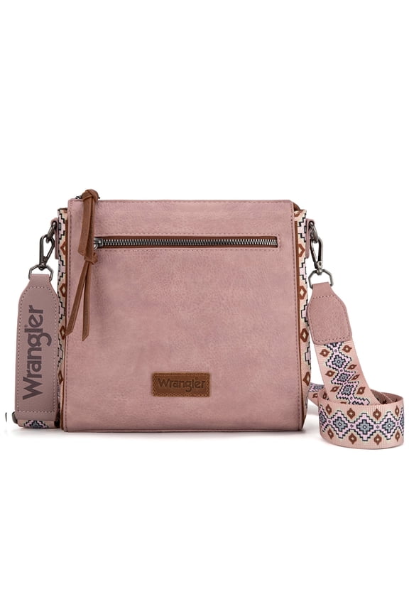 Wrangler Aztec Crossbody Bags Boho Shoulder for Women, Pink