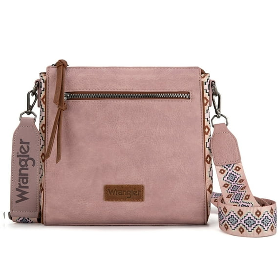 Wrangler Aztec Crossbody Bags Boho Shoulder for Women, Pink