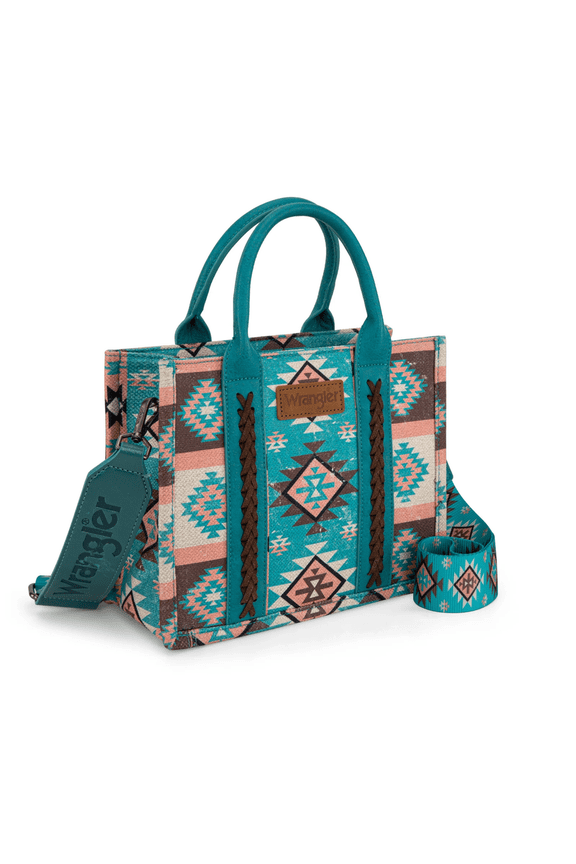 Aztec Pattern Teal Print - Ladies Purses - Wg2209-8120Stq