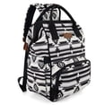 thumbnail image 1 of Wrangler Aztec Travel Backpack Baby Bag for Women with Stroller Strap and Side Bottle Pockets Organized Diaper Bag, Black, 1 of 8