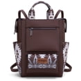 thumbnail image 1 of Wrangler Aztec Women Backpack Purse Convertible Fashion Ladies Anti Theft with Adjustable Strap, Dark Coffee, 1 of 7