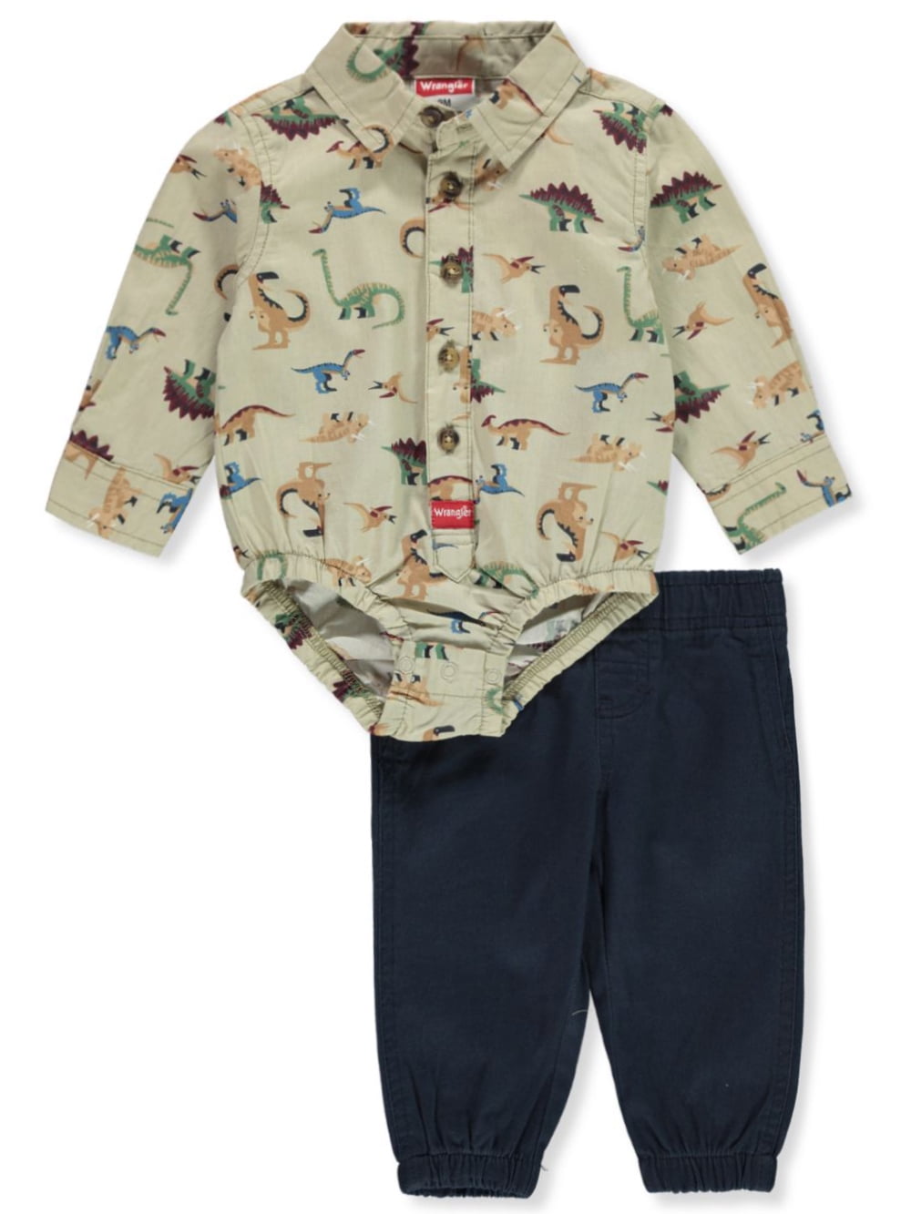 Wrangler Baby Boys 2 Piece Jean s Set Outfit navy multi 6 months Newborn