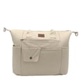 thumbnail image 1 of Wrangler Baby Diaper Tote Bag Canvas Multi-functional with Insulated Pockets, Silver Lining, 1 of 8