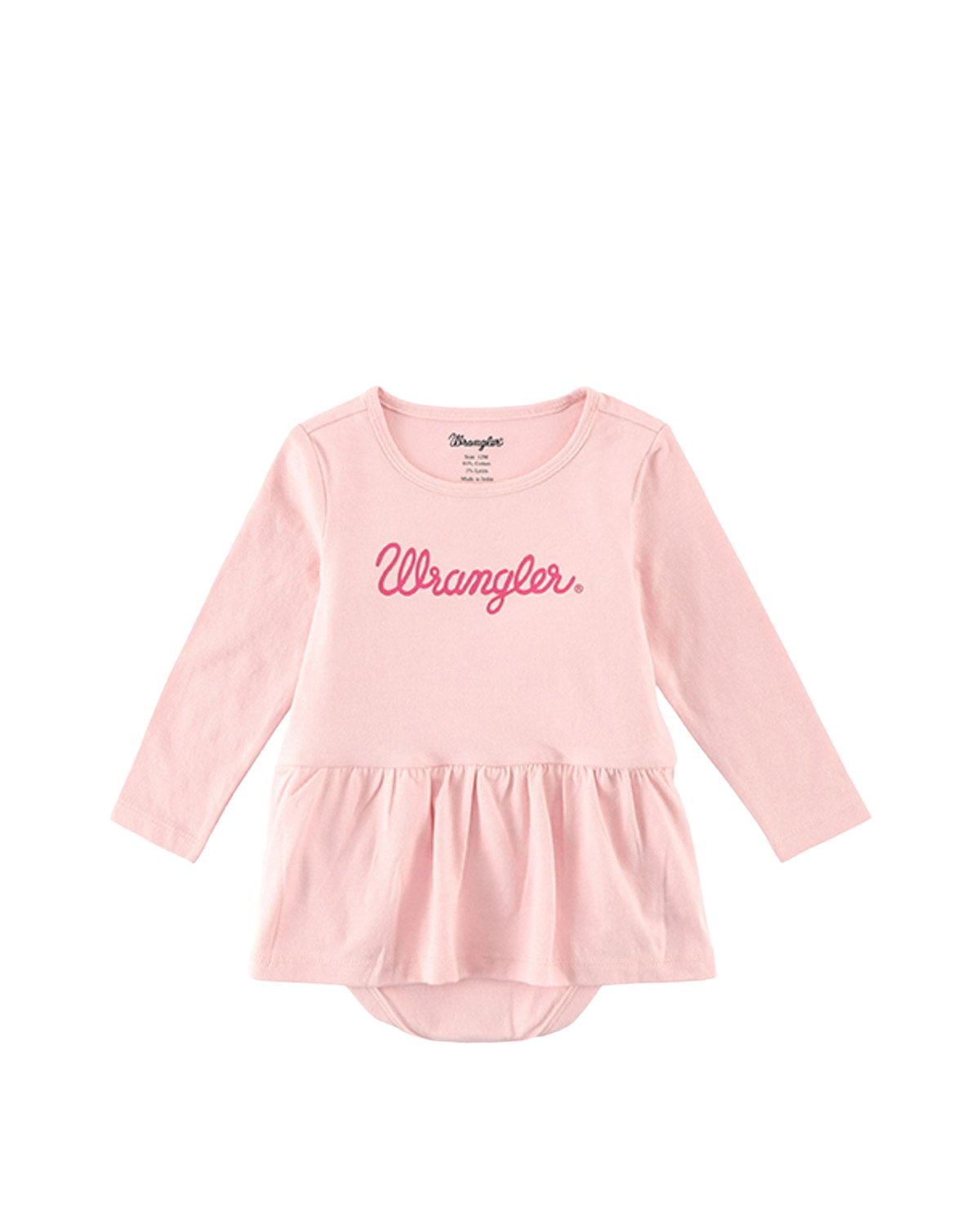Wrangler Infant-Girls' Logo Onesie With Skirt Light Pink 3-6 MOS
