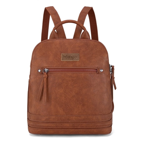 Wrangler Backpack Purse for Women Medium Ladies' Bookbag Travel Work Daypacks Bags, Brown