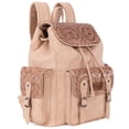 thumbnail image 1 of Wrangler Backpack Purse for Women Men Floral Tooled Designer Travel Bags, Carve-Tan, 1 of 8