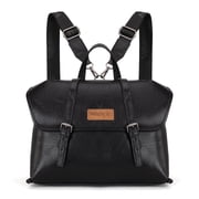 Wrangler Backpack Purse for Women Vegan Leather Fashion Anti Theft Convertible Backpack with Adjustable Strap, Black