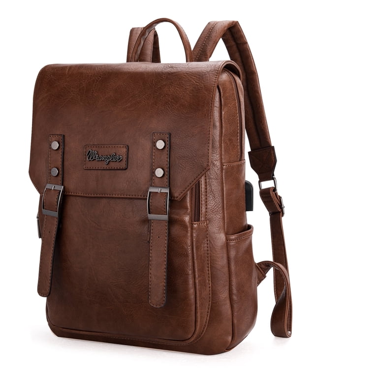 Wrangler Tan Leather Backpack Amazon.com: Montana West Wrangler Backpack for Women Men  main image 3
