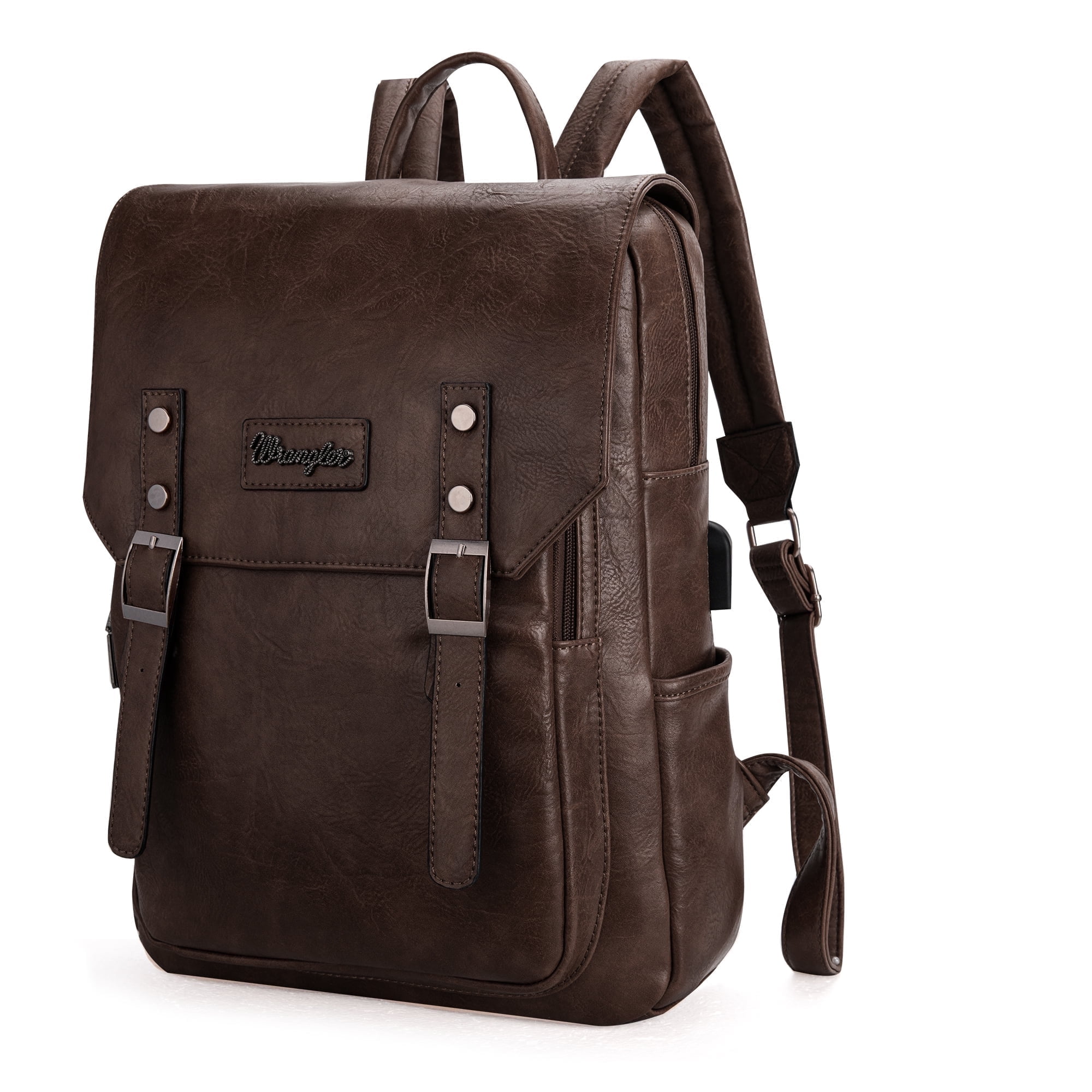 Wrangler Leather Backpack Purse for Women Laptop Backpack Fashion