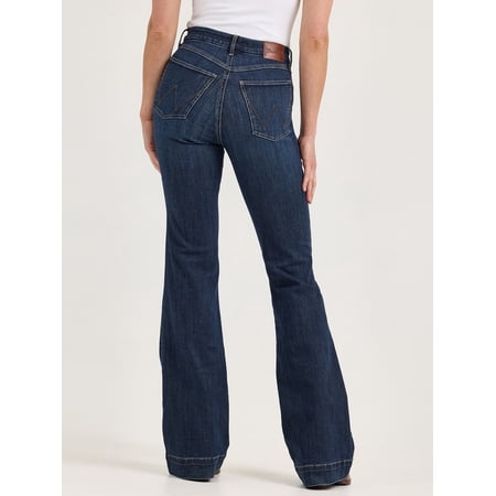 Wrangler Womens Be Spoke Alexandra Trouser 27x32 Denim