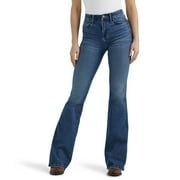 Wrangler Women's Lily Medium Wash Bespoke High Rise Flare Stretch Denim Jeans - 112359281 25W x 32L