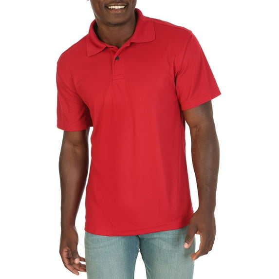 Wrangler Big Men's Short Sleeve Performance Polo