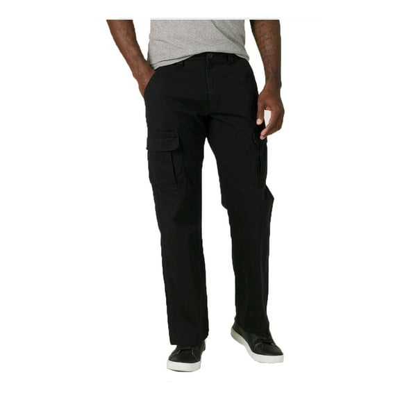 Wrangler Black Relaxed Fit Flex Cargo Pants - 32 X 32