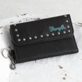 thumbnail image 1 of Wrangler Black Studded Accents Tri-Fold Keychain Wallet, 1 of 1