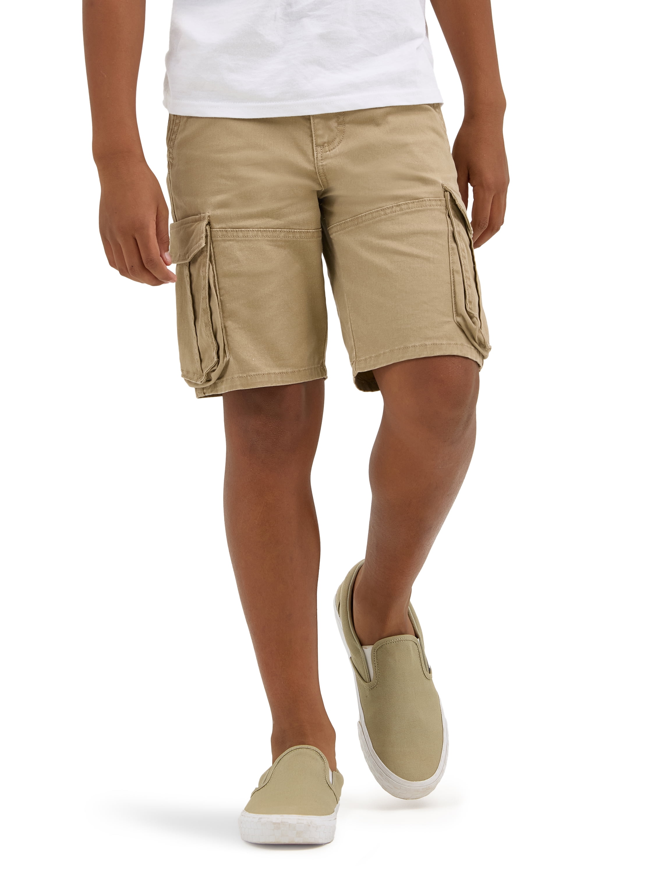 Wrangler Boys Tech Cargo Shorts - Moisture-Wicking, UPF 50