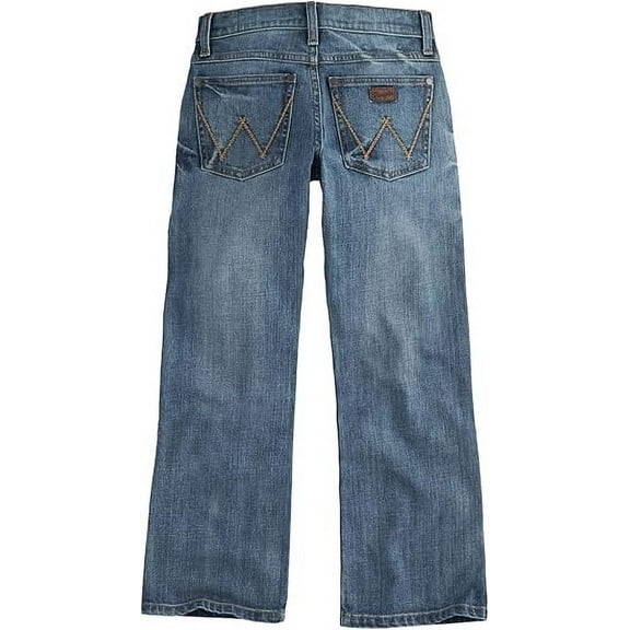 Wrangler Boys  Boys Retro Relaxed Boot Greely Wash Jeans 7 SLIM Denim