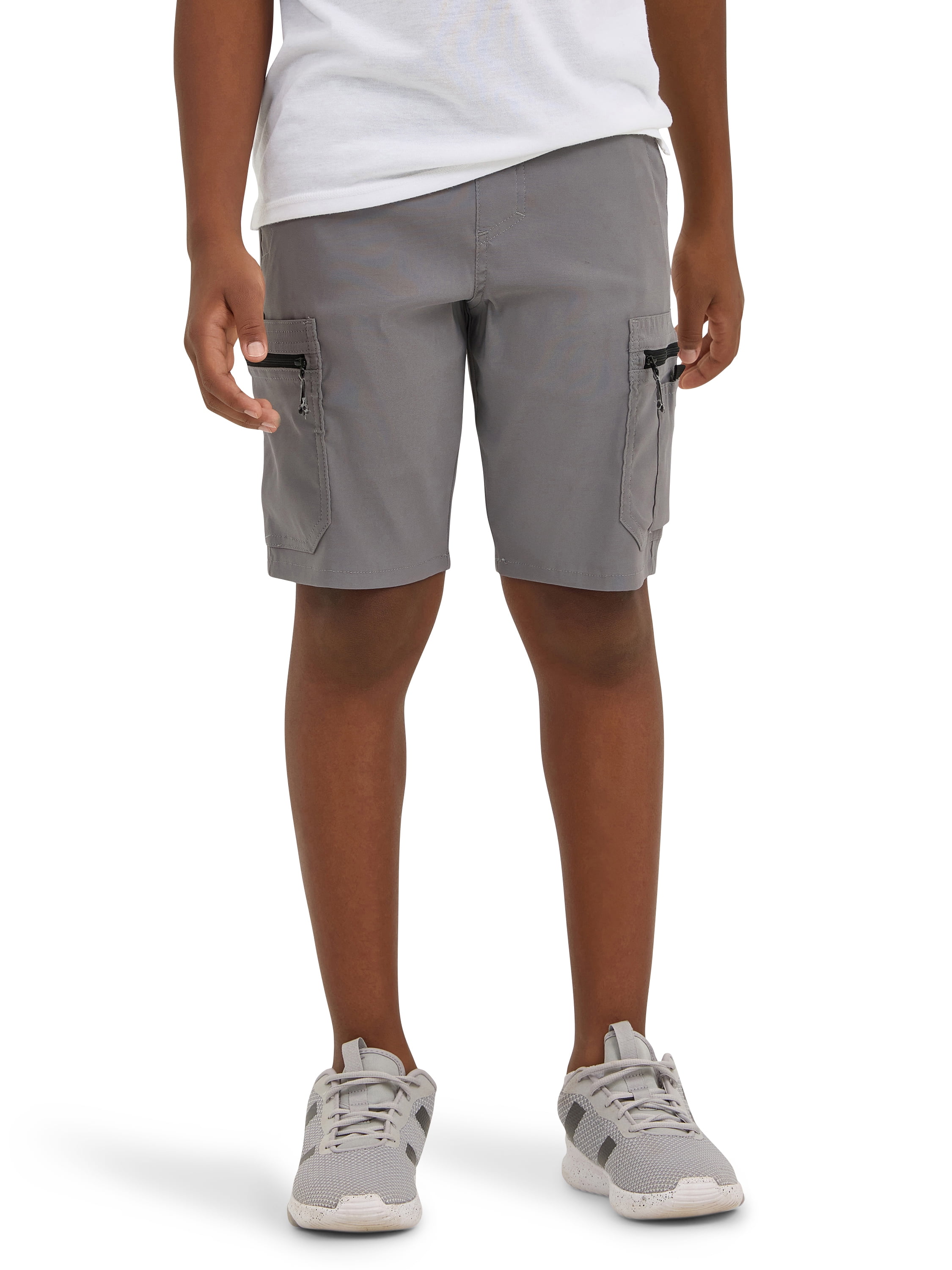 パンツ CARORIE CLEAN TECH TWILL CARGO SHORTS Wrangler® Boy's Tech Cargo Shorts with Screen Cleaner, Sizes