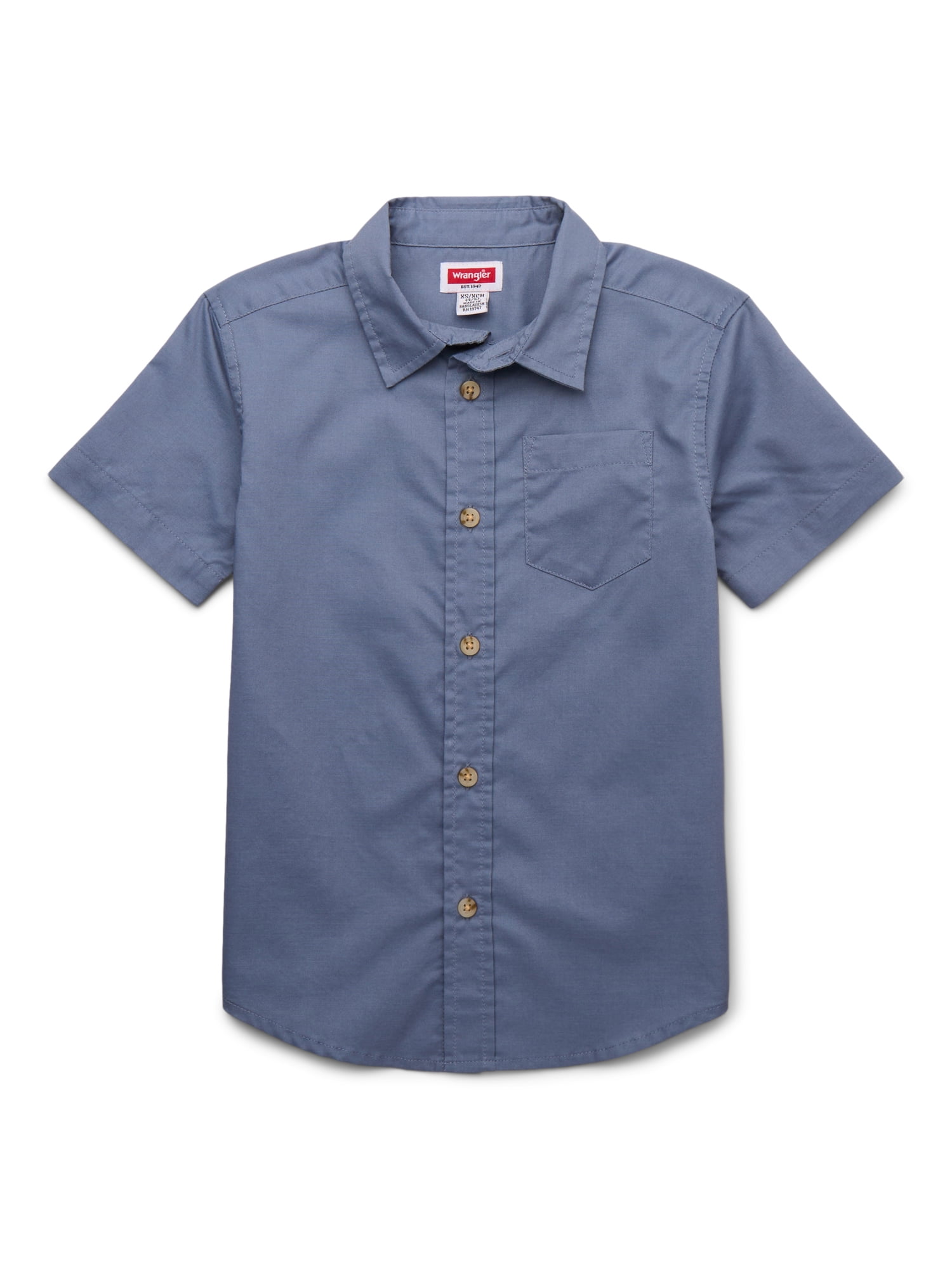 Wrangler Boys Button-Up Short Sleeve Shirt, Sizes 4-16