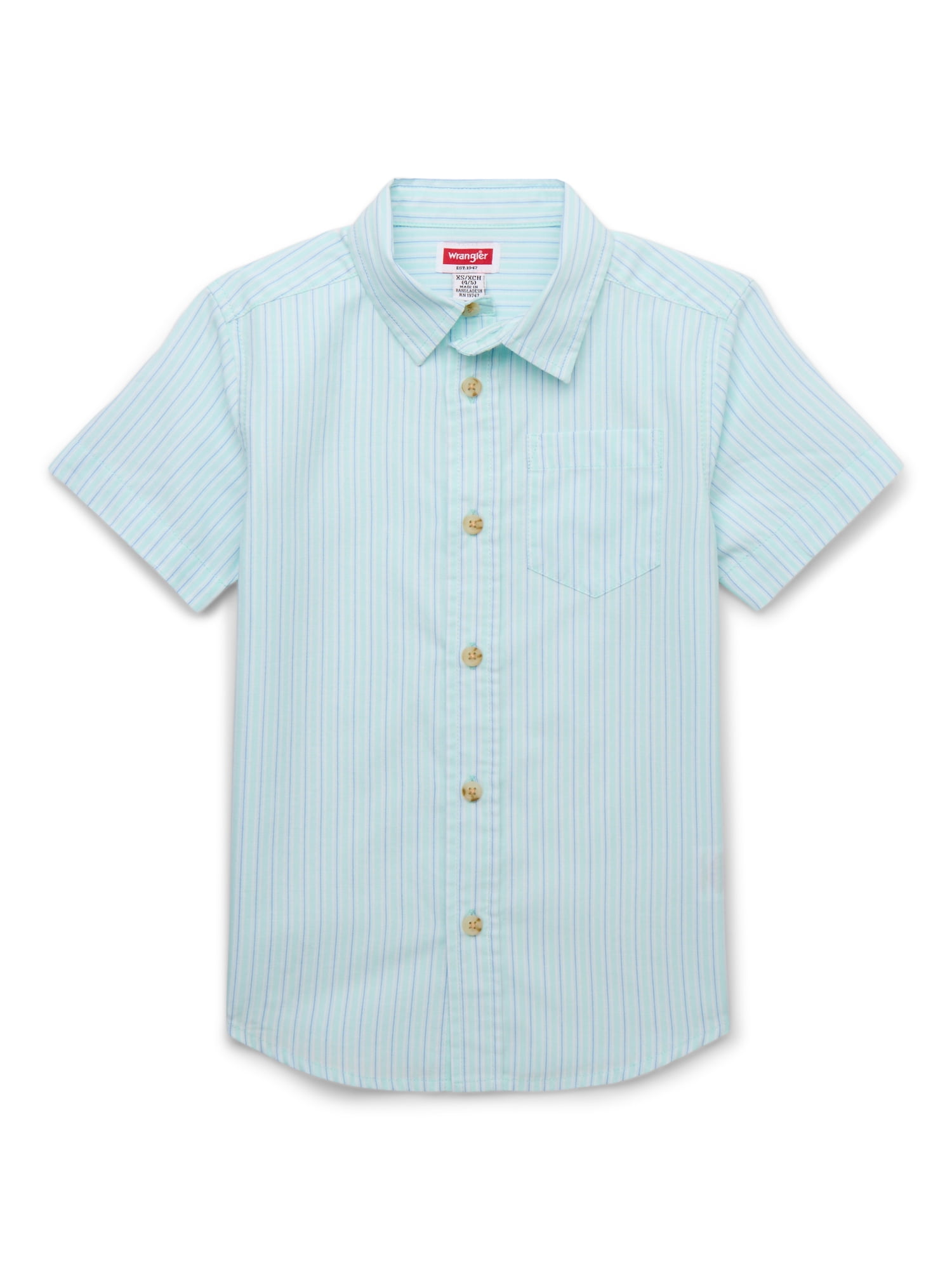 Wrangler Boys Button-Up Short Sleeve Shirt, Sizes 4-16
