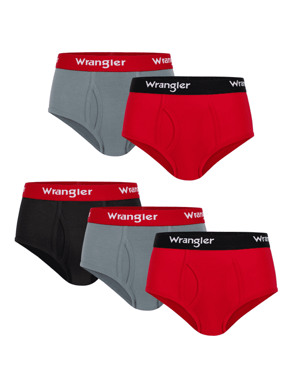 Boys' Cotton Briefs, Soft Boys Underwear w/ 4-Way Stretch, Small, 5-Pack