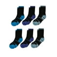 thumbnail image 1 of Wrangler Boys' Essentials Cool Comfort Crew Socks, Assorted Cushioned Socks for Kids, Large, 6-Pack, 1 of 12